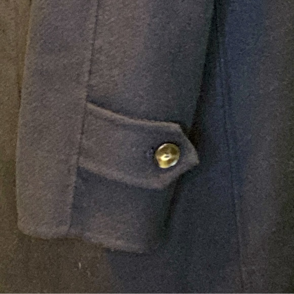 NWT Reiss Navy Brooks Belted Wool Blend Coat -Sz 10 - Picture 8 of 12